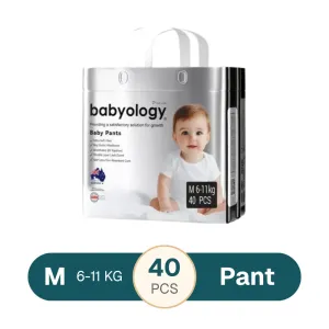 Babyology Premium Baby Pant Diaper M 6-11 kg - 40 pcs