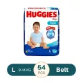 Huggies Dry Large Belt Diaper 9-14Kg - 54 Pcs (Malaysia)