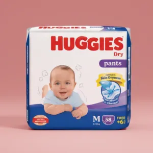 Huggies Dry Medium Pant Diaper 6-12Kg - 58 Pcs (Malaysia)