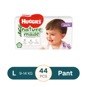 Huggies Naturemade Pants Diaper Large (9-14 kg)44 pcs