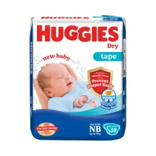 Huggies Dry Tape Baby Diaper (0-5kg) - NB58