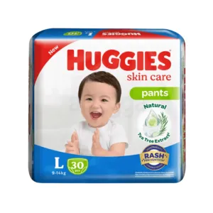 Huggies Skincare Pants L 9-14Kg - 30 Pcs
