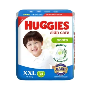 Huggies Skincare pants XXL 15-25kg - 34Pcs