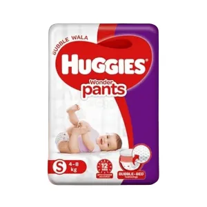 Huggies Wonder Pants Baby Daiper 4-8kg - 56 Pcs