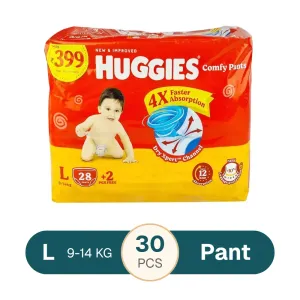 Huggies Wonder Pants Baby Diaper L 9-14kg 30ps