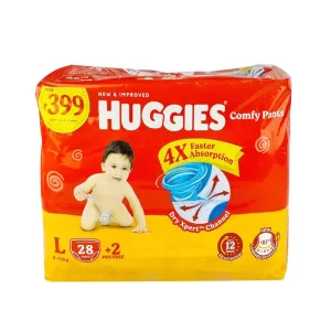 Huggies Wonder Pants Baby Diaper L 9-14kg 30ps