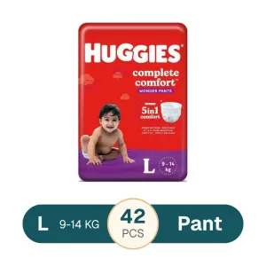 Huggies Wonder Pants Baby Diaper L 9-14kg 42ps