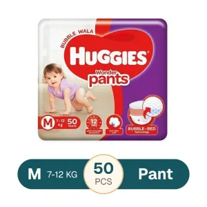 Huggies Wonder Pants Baby Diaper M 7-12kg 50pcs