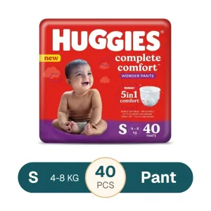 Huggies Wonder Pants Baby Diaper S 4-8kg 40pcs