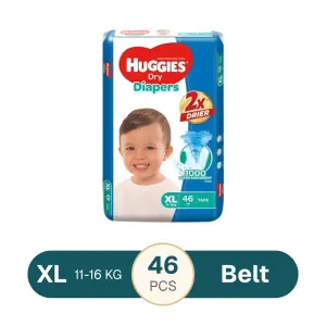 Huggies Dry XL Belt Diaper 11-16kg - 46 Pcs