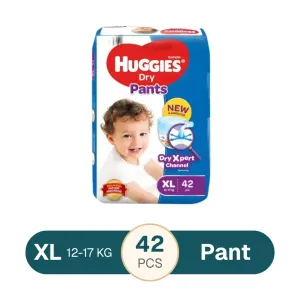 Huggies Dry XL Pant Diaper 12-17Kg - 42 Pcs (Malaysia)