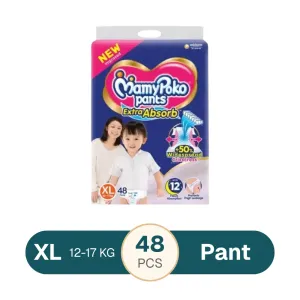 Mamy Poko Pants XL size (12-17kg) 48 Pcs (Made in India)