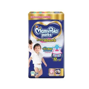 MamyPoko Pants XXL 15-25 Kg - 34 Pcs (Made in India)