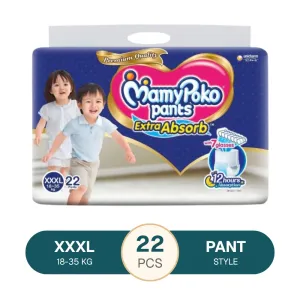 MamyPoko Pants XXXL 18-35 Kg - 22 Pcs (Made in India)
