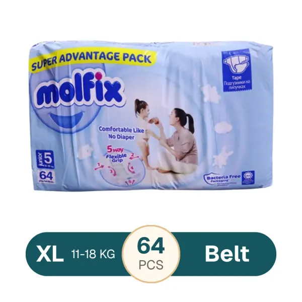 Molfix Super Advantage Pack Belt 11-18 Kg 64 Pcs (Made in Turkey)