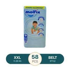 Molfix Jumbo Junior Belt 11-25 Kg 58 Pcs (Made in Turkey)