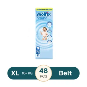 Molfix Jambo Extra Large Belt 16+ Kg 48 Pcs (Made in Turkey)
