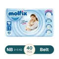 Molfix Twin Newborn Belt 2-5 Kg 40 Pcs (Made in Turkey)