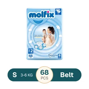Molfix Jumbo Mini Belt 3-6 Kg 68 Pcs (Made in Turkey)