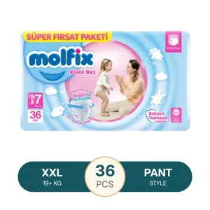 Molfix Supre Adv.PK XX Large (19+ Kg) 36 pcs Pant Diapar