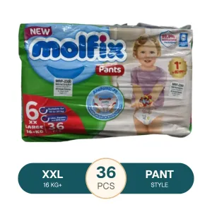 Molfix Supre Adv.PK XX Large (16+ Kg) 36 pcs Pant Diapar