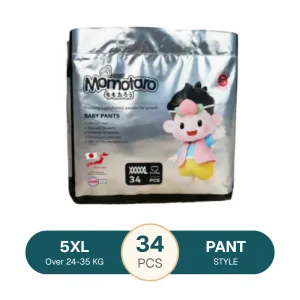 Momotaro Premium Baby Diaper 5XL Pant system 34pcs (over 24-35kg)