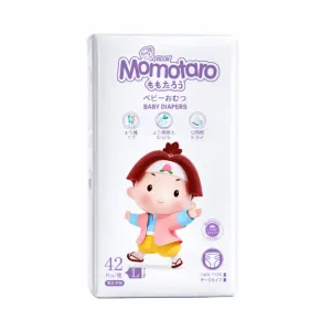 Momotaro Baby Diapers Belt L - 42 Pcs (9-14kg)