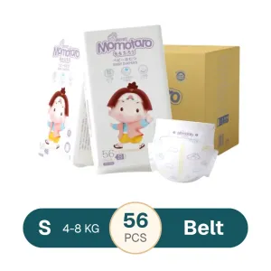 Momotaro Baby Diapers Belt S - 56 Pcs (4-8kg)