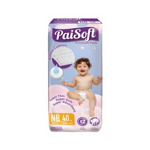 Paisoft Premium Baby Diaper Pants NB 0-5 kg - 40 pcs