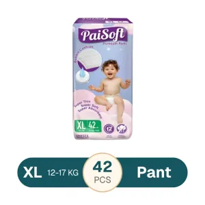 Paisoft Premium Baby Diaper Pants XL 12-17 kg - 42 pcs