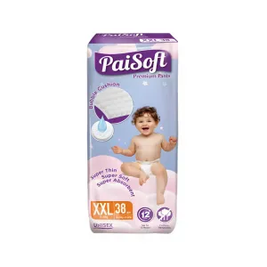 Paisoft Premium Baby Diaper Pants XXL 15-25 kg - 38 pcs