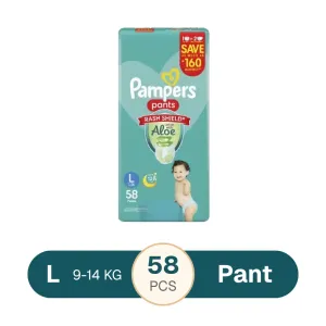 Pampers All round Protection Daiper Pants Large 9-14 kg - 58Pcs