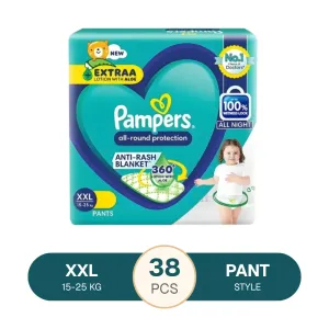 Pampers All round Protection Daiper Pants XXL 15-25kg - 38Pcs