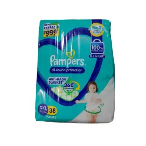 Pampers All round Protection Pants XXL 15-25kg - 38 Pcs
