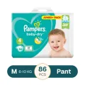 Pampers Baby Dry 3 Jumbo+ Pants 6-10 kg - 86pcs (UK)