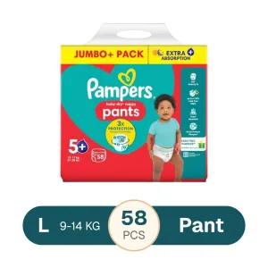Pampers Pant Large 9-14 kg 58 Pcs Pack Uk