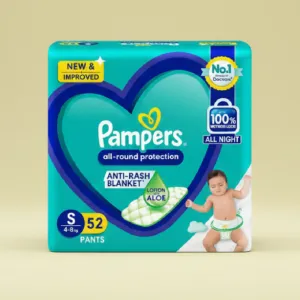 Pampers All round Protection Pants Small 4-8 kg - 52 Pcs