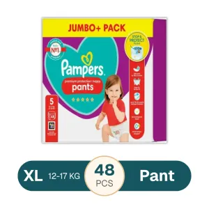 Pampers Premium Protection Nappy Pant Size 7 (12-17kg) 48 Pcs