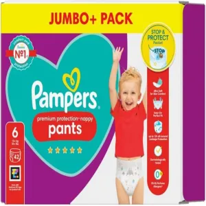 Pampers Premium Protection Nappy Pant Size 6 (14-19kg) 42 Pcs