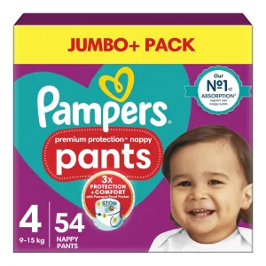 Pampers Premium Protection Nappy Pant Size 4 (9-15kg) 54 Pcs