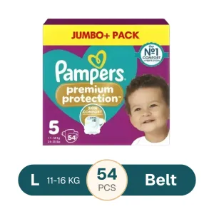 Pampers Premium Protection Baby Diapers Size 5 11-16KG 54 pcs