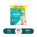 Pampers Baby Dry Size 8 belt Jumbo Pack 17+ kg- 52 Pcs (UK)
