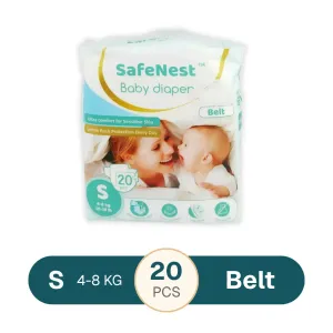 SafeNest Baby Diaper Belts S (4-8kg) 20Pcs