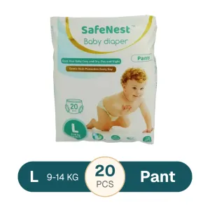 SafeNest Baby Diaper Pants L (9-14kg) 20Pcs