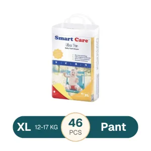Smart Care Ultra Thin Baby Pant Diaper XL (12-17 Kg) 46 Pcs