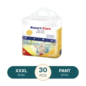 Smart Care Ultra Thin Baby Pant Diaper XXXL 19Kg+ 30 Pcs