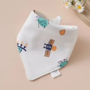 Baby Triangle Cotton Bib - Satellite 