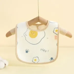 Baby U-Shaped Waterproof Bib - Poached Egg