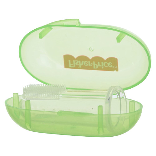Fisher-Price Silicone Finger Brush with Case Green (1016411) Price