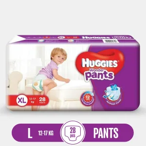 Huggies Wonder Pant Disposable Baby Diaper XL size (12-17Kg): 24 pcs